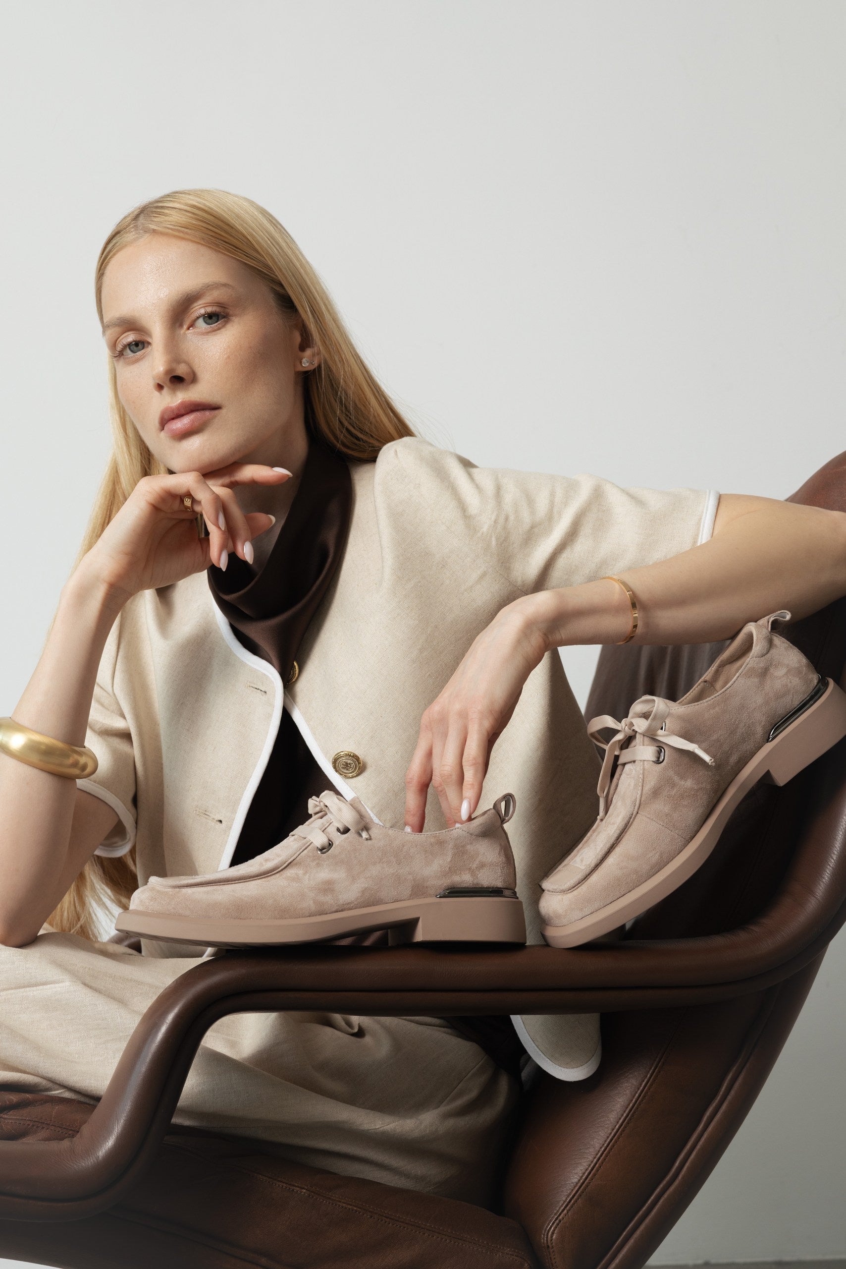 KATIA1 Beige Suede